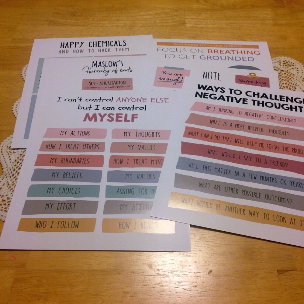 Positive Affirmations art prints, new items